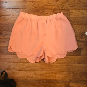 Scalloped shorts